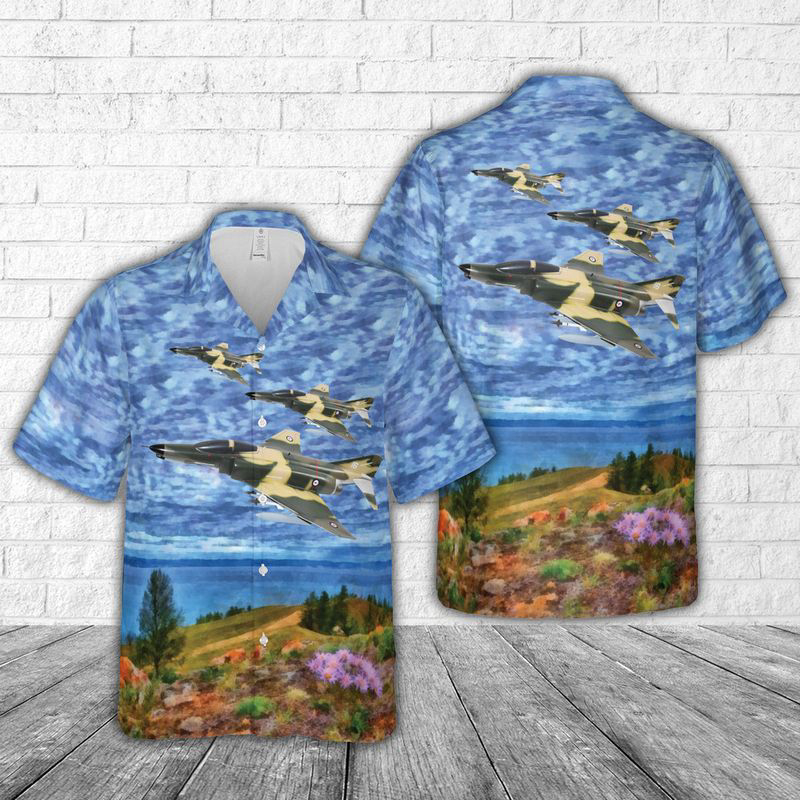Royal Australian Air Force No. 1 Squadron RAAF Fighting First F-4E Hawaiian Shirt Gift for Men Dad Father Gift for Men Dad Father