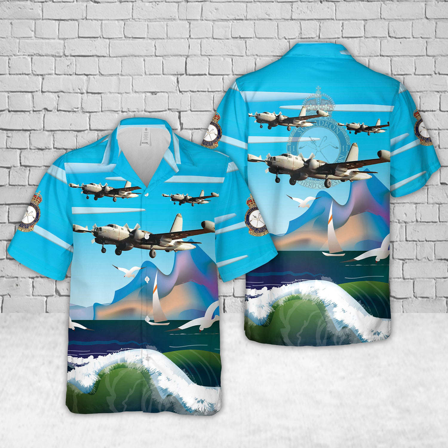 Royal Australian Air Force No. 11 Squadron RAAF Lockheed P2V-5S Neptune Hawaiian Shirt Gift for Men Dad Father Gift for Men Dad Father