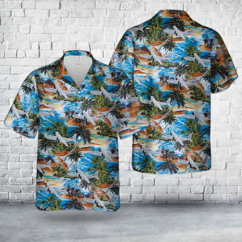 Royal Australian Air Force No.37 SQN Lockheed Martin C-130J-30 Hercules Hawaiian Shirt Gift for Men Dad Father Gift for Men Dad Father