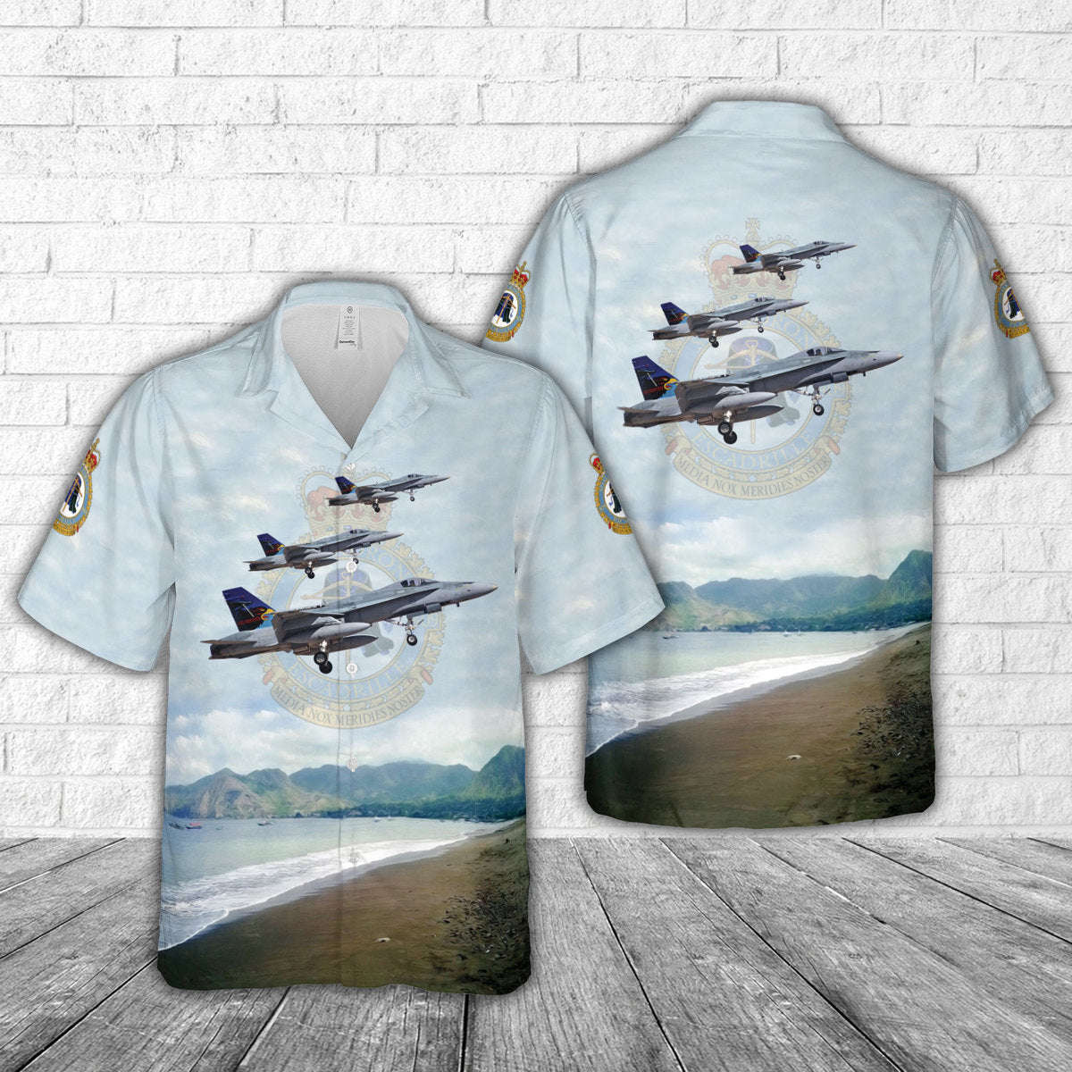 Royal Canadian Air Force 409 “Nighthawk” Squadron F-18 Hawaiian Shirt Gift for Men Dad Father Gift for Men Dad Father