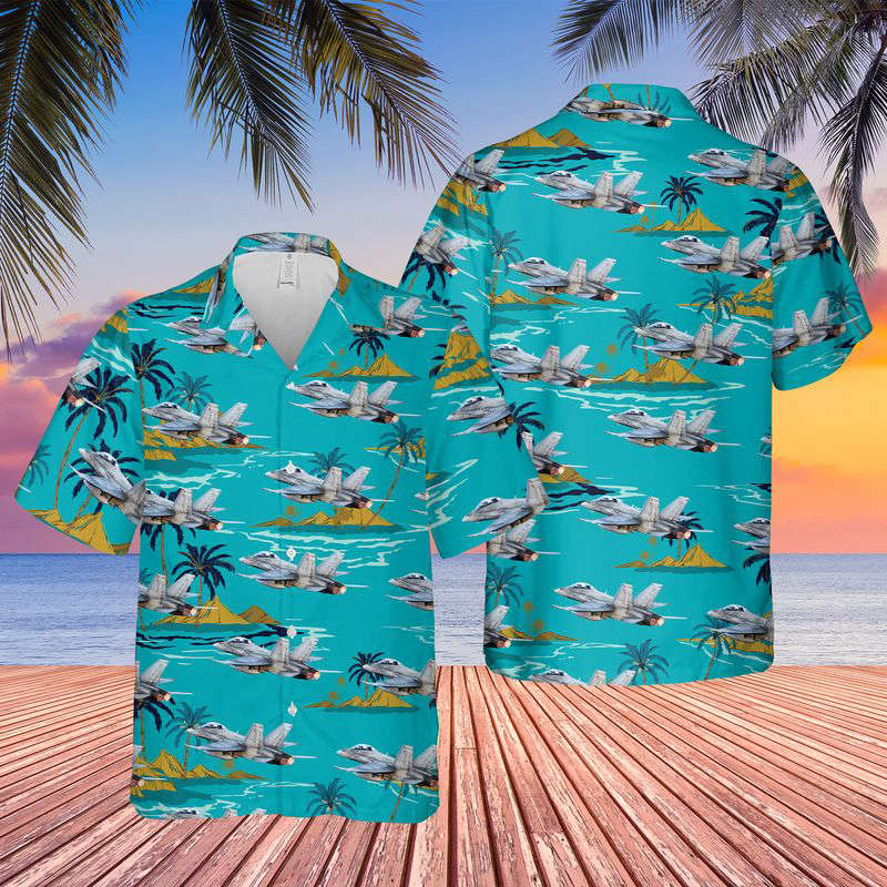 Royal Canadian Air Force CF-188 Hornet Hawaiian Shirt Gift for Men Dad Father Gift for Men Dad Father