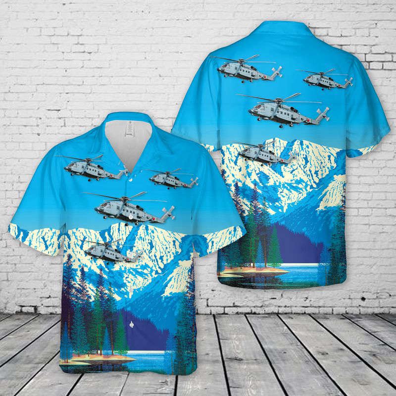 Royal Canadian Air Force CH-148 Cyclone Hawaiian Shirt Gift for Men Dad Father Gift for Men Dad Father