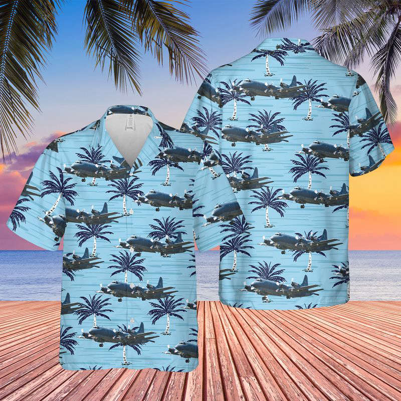 Royal Canadian Air Force CP-140 Aurora Hawaiian Shirt Gift for Men Dad Father Gift for Men Dad Father