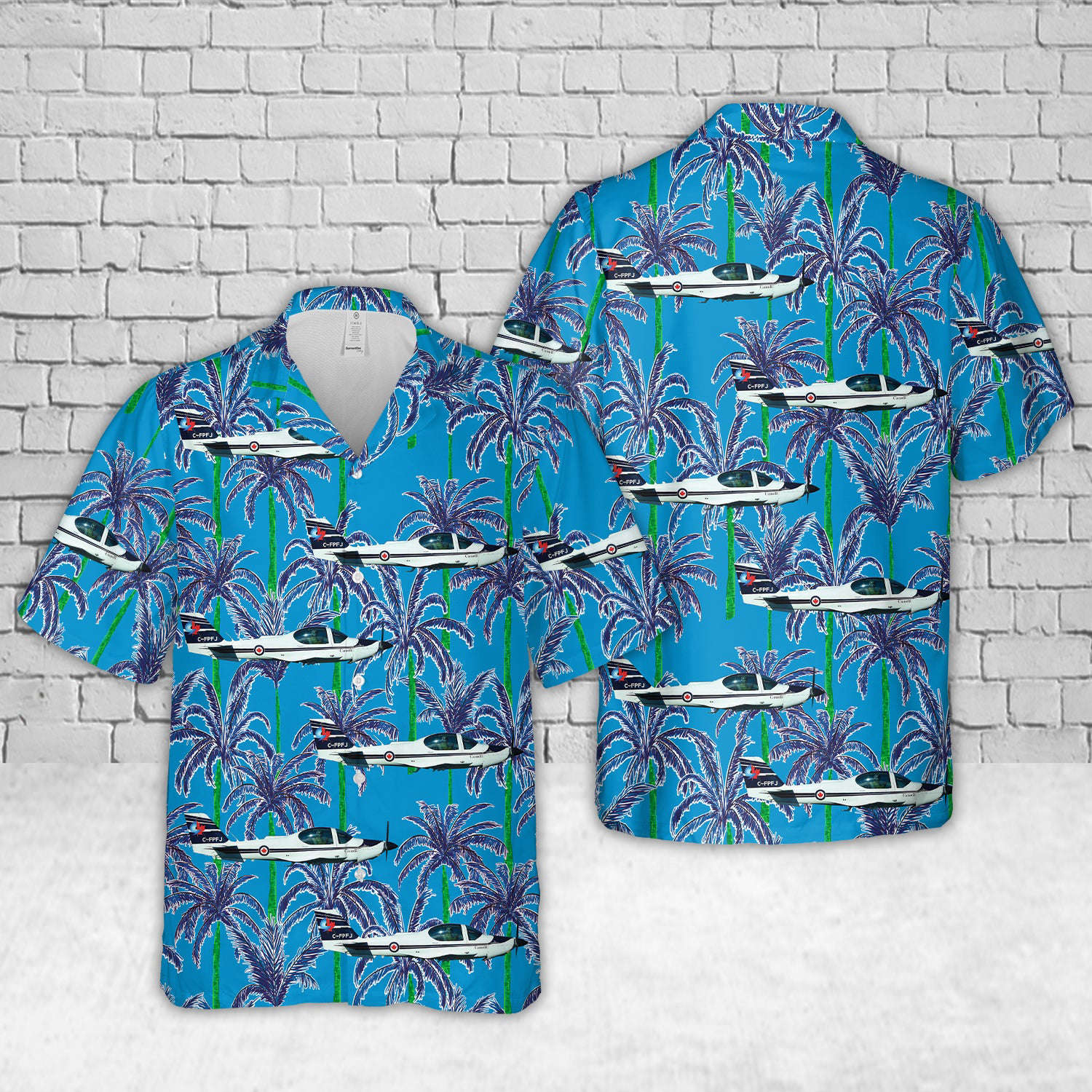 Royal Canadian Air Force Grob G120A Hawaiian Shirt Gift for Men Dad Father Gift for Men Dad Father