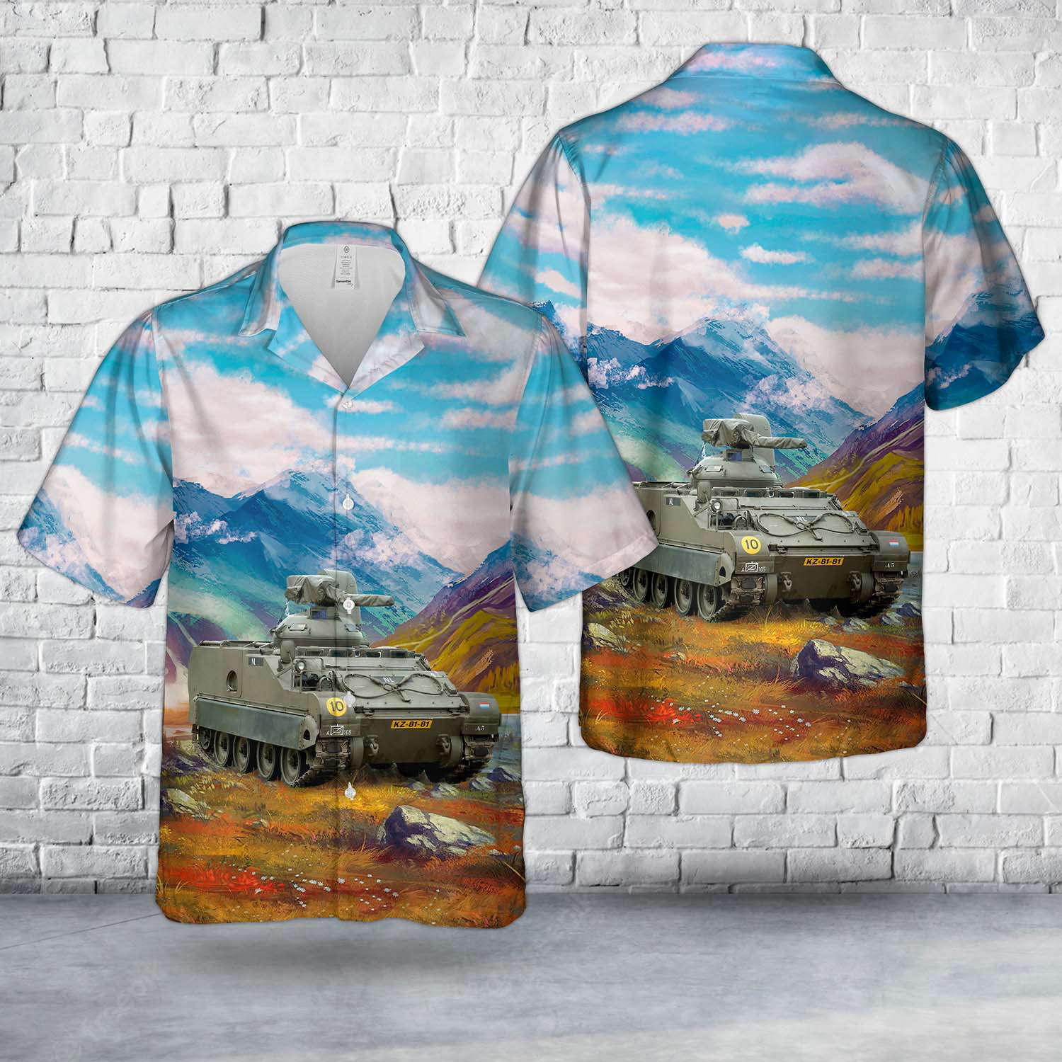 Royal Netherlands Army M113 C&V of A Sqn, 105th Recce Battalion Hawaiian Shirt Gift for Men Dad Father Gift for Men Dad Father