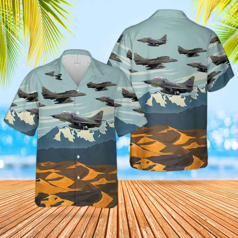 Royal New Zealand Air Force (RNZAF) A-4K/TA-4K Skyhawk Hawaiian Shirt Gift for Men Dad Father Gift for Men Dad Father