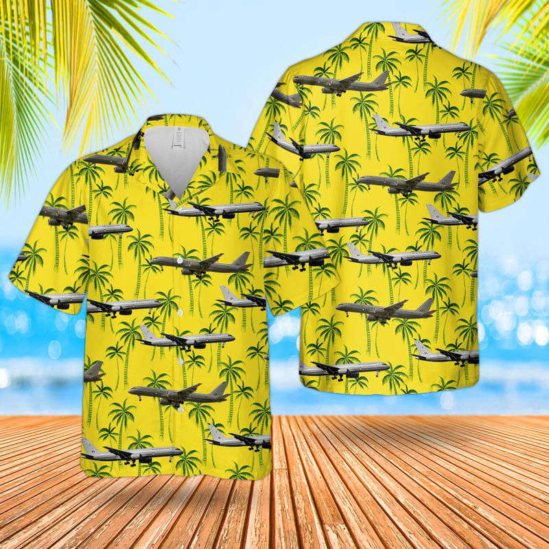 Royal New Zealand Air Force RNZAF No. 40 Squadron Boeing 757-2K2 Combi Hawaiian Shirt Gift for Men Dad Father Gift for Men Dad Father