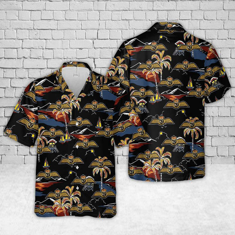 Royal New Zealand Air Force (RNZAF) Pilot Wings Hawaiian Shirt Gift for Men Dad Father Gift for Men Dad Father