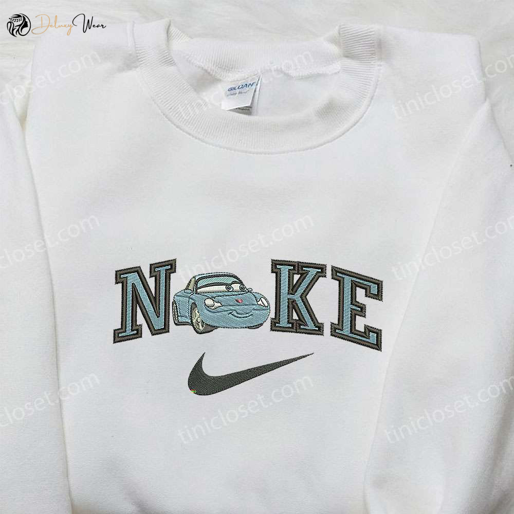 Sally Carrera x Nike Embroidered Sweatshirt: Cars Walt Disney & Nike Inspired Shirt