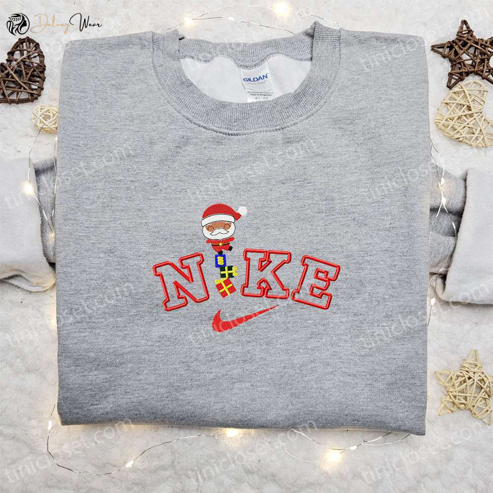 Santa Claus x Nike Embroidered Sweatshirt: Best Christmas Gift for Family