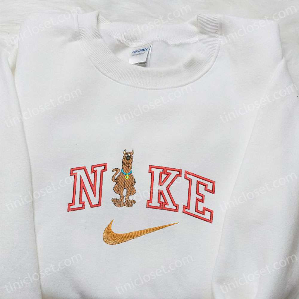 Scooby Doo x Nike Cartoon Embroidered Apparel: Shirt Sweatshirt & Hoodie for Custom Style
