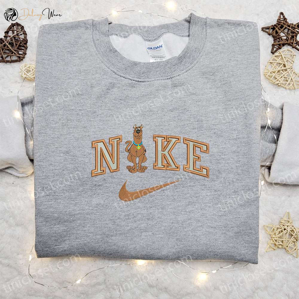 Scooby Doo x Nike Cartoon Embroidered Apparel: Tshirt Sweatshirt Hoodie