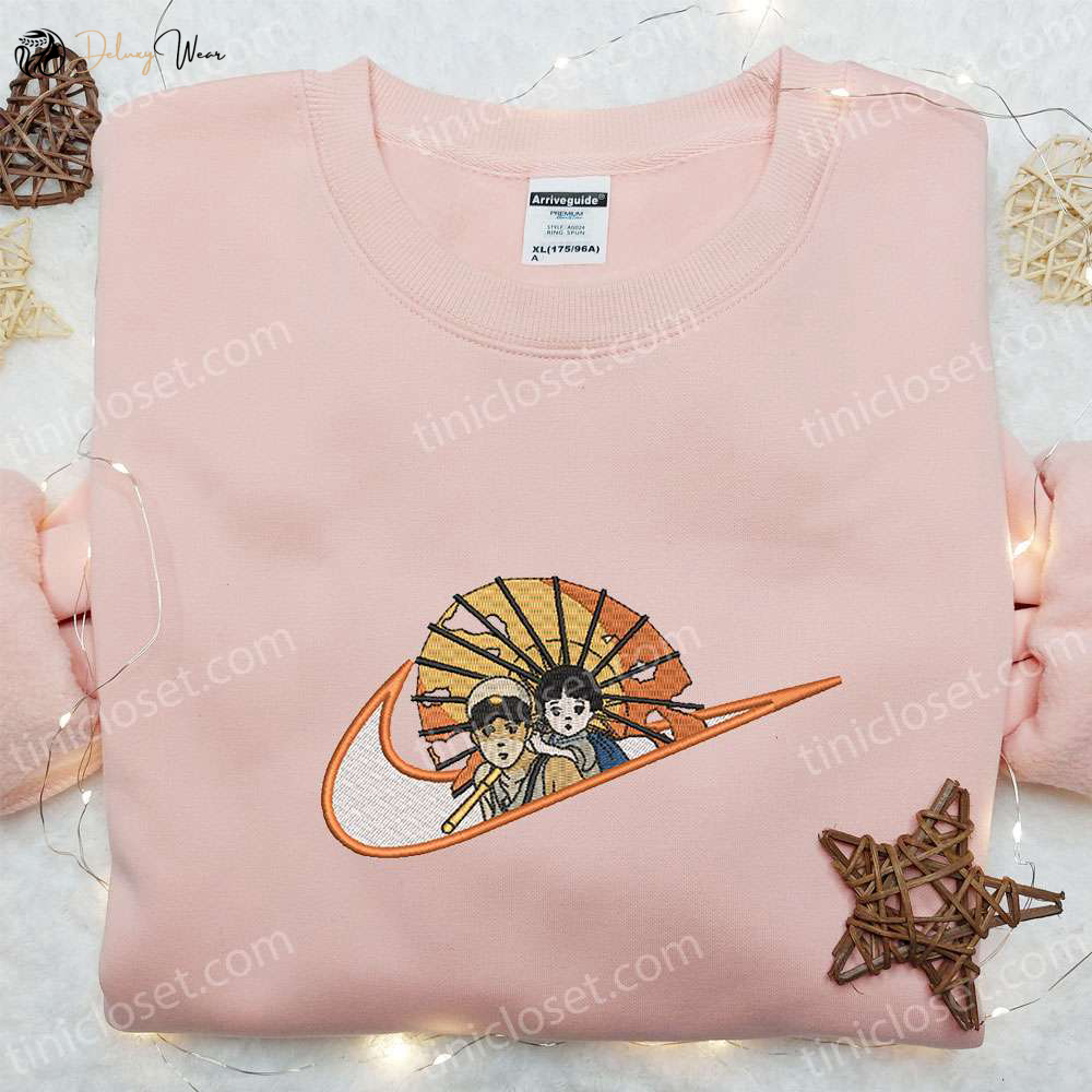 Seita Yokokawa x Nike Anime Embroidered Shirt Ghibli Sweatshirt Custom Hoodie