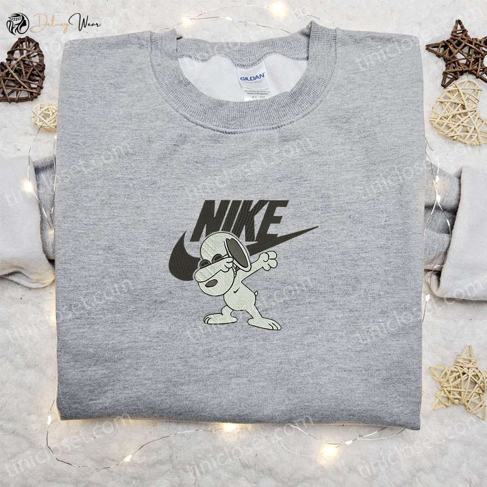 Disney Characters Embroidered Shirt & Snoopy Swag x Nike Hoodie: Perfect Family Gift Ideas