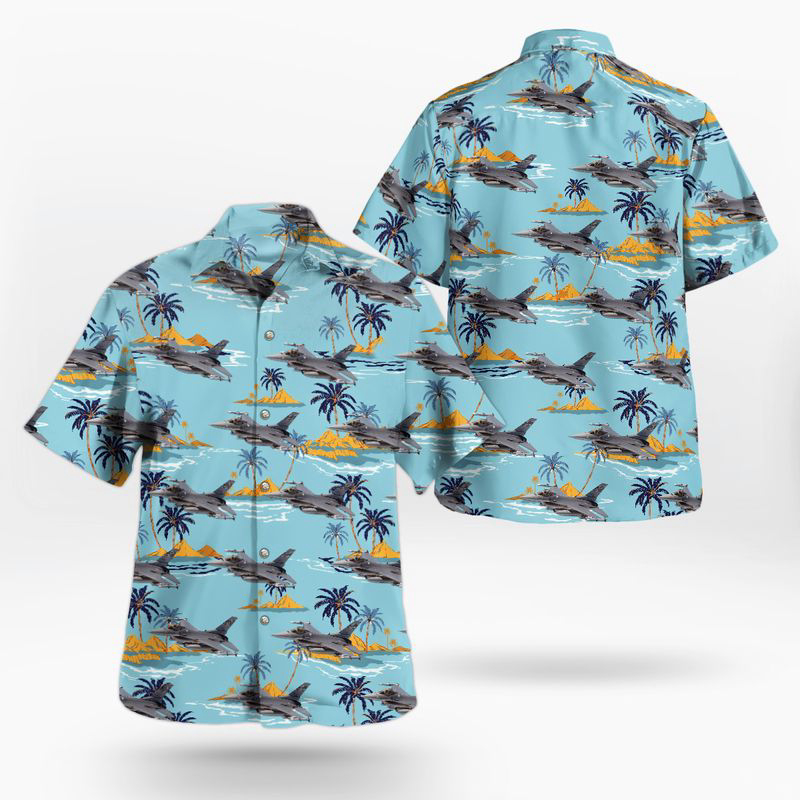 South Carolina Air National Guard 169th Fighter Wing Block 52 F-16C/D Fighting Falcon Hawaiian Shirt Gift for Men Dad Father Gift for Men Dad Father