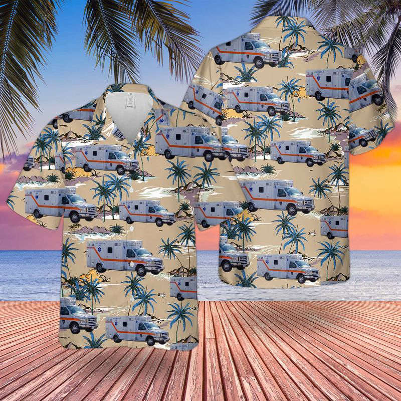 South Carolina Lee County EMS Hawaiian Shirt Gift for Men Dad Father Gift for Men Dad Father