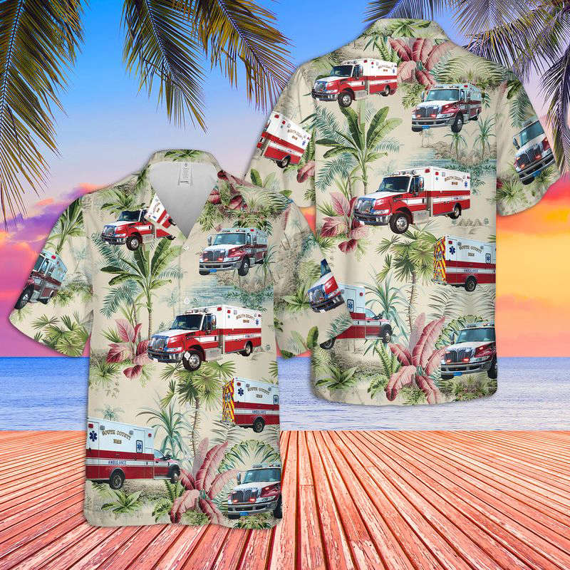 South County EMS Hawaiian Shirt Gift for Men Dad Father Gift for Men Dad Father