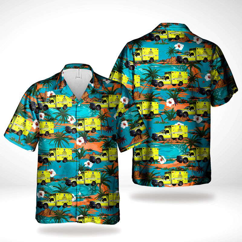 Southern Region EMS Ambulance Hawaiian Shirt Gift for Men Dad Father Gift for Men Dad Father