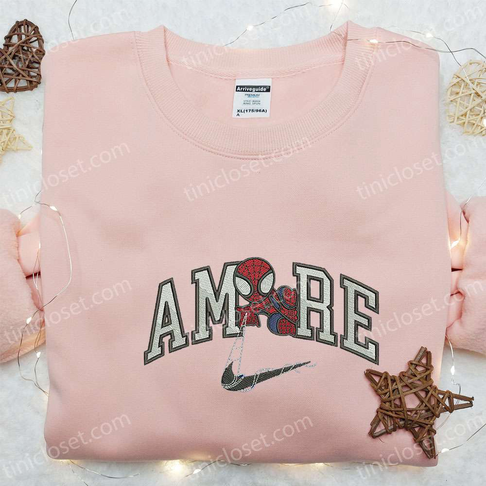 Spider-Man x Swoosh Movie Hoodie: Marvel Cinematic Universe Best Family Gift