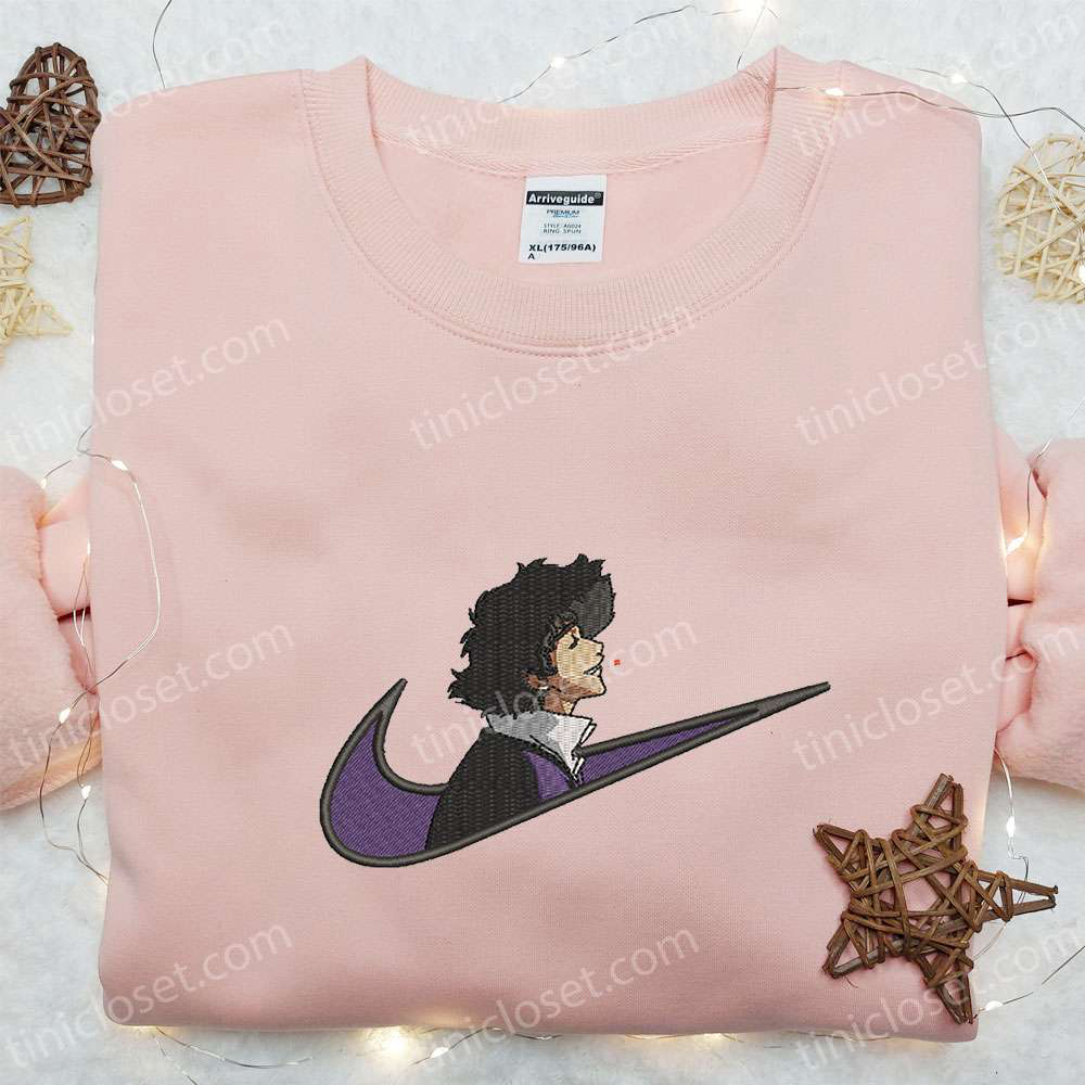 Spike Spiegel x Swoosh T-shirt Cowboy Bebop Anime Hoodie & Nike Inspired Sweatshirt