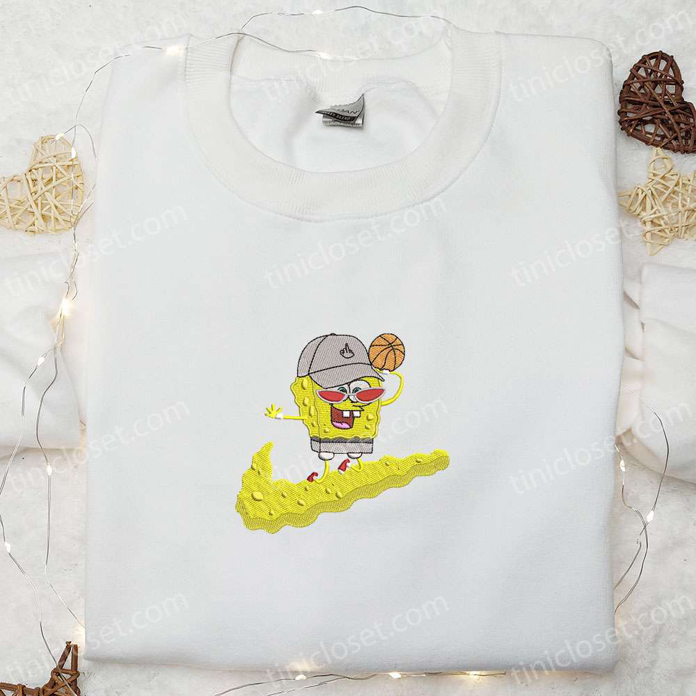 SpongeBob Basketball x Nike Cartoon Hoodie Disney Characters Shirt – Best Family Gift Ideas