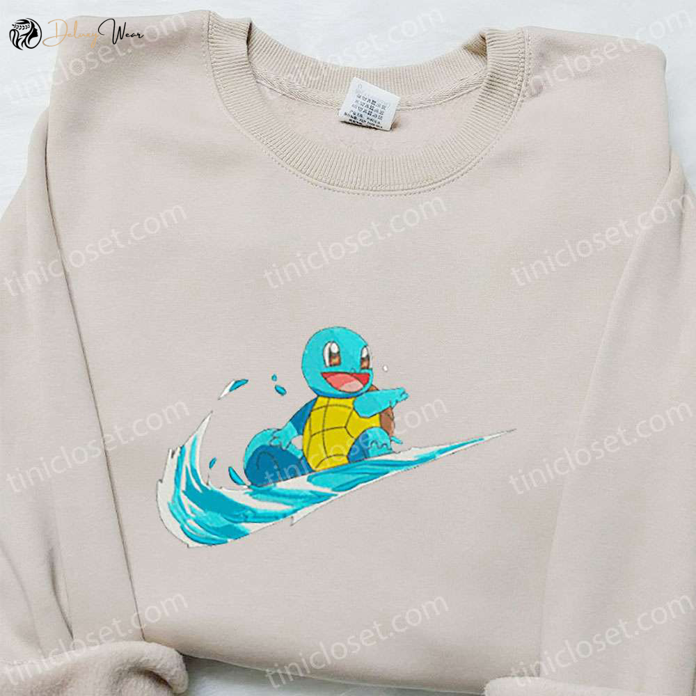 Squirtle x Swoosh Anime Hoodie & Pokemon Shirt: Best Family Gift Ideas
