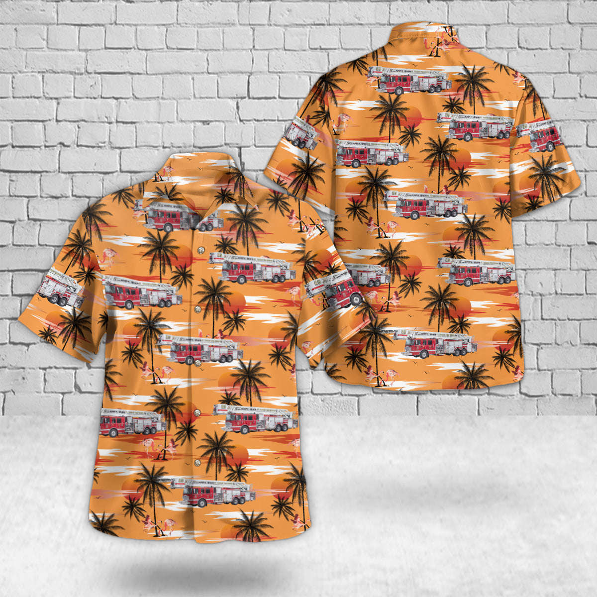 St. Thomas, Ontario, Canada, St. Thomas Fire Department Hawaiian Shirt Gift for Men Dad Father Gift for Men Dad Father