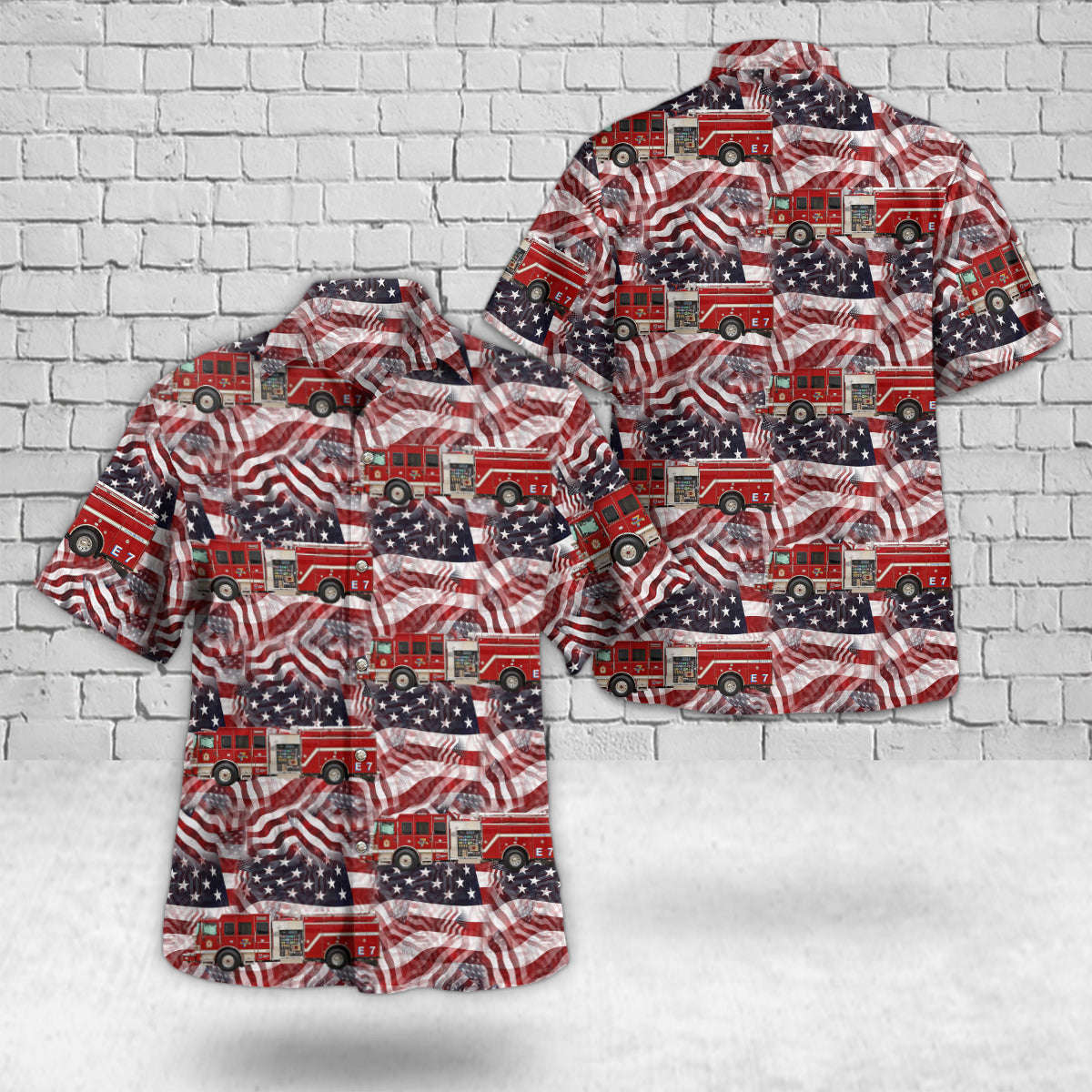 Statesville, North Carolina, Cool Springs Fire Department, 4th Of July Hawaiian Shirt Gift for Men Dad Father Gift for Men Dad Father