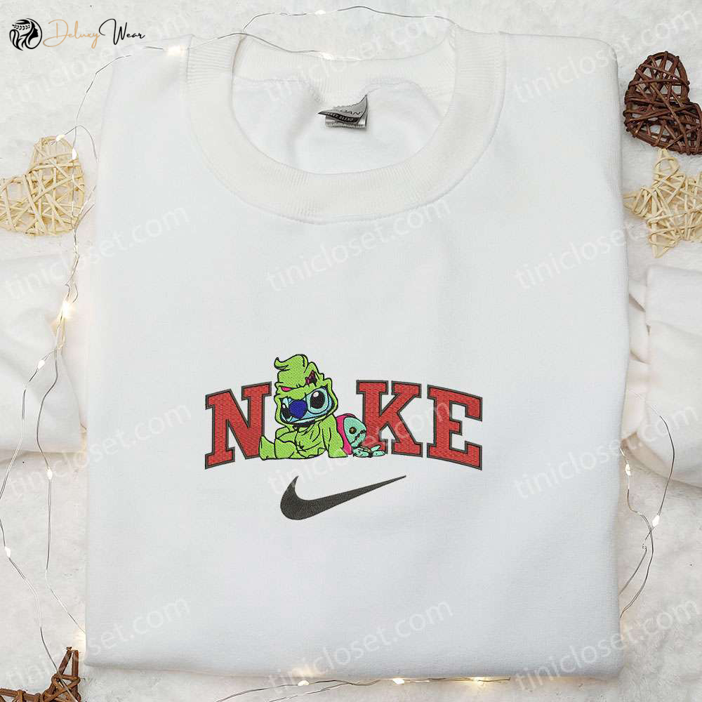 Disney Characters Embroidered Shirt & Sweatshirt: Oogie Boogie Sally x Nike Halloween Collection