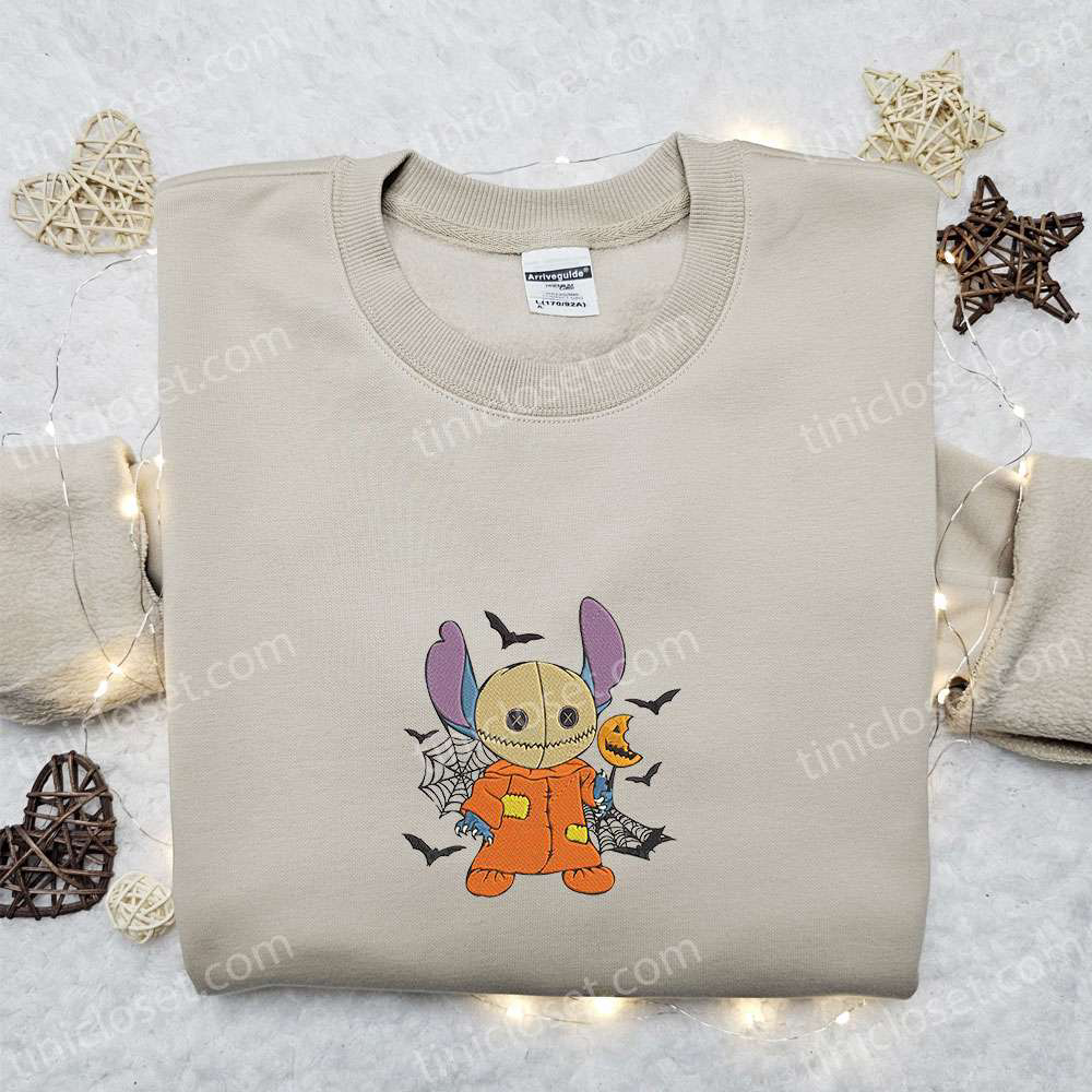 Spooky Stitch Sam Trick Or Treat Shirt & Disney Characters Hoodie – Best Halloween Gift Ideas