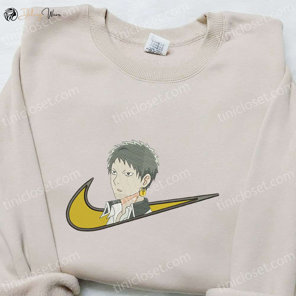 Suhaerumaru x Swoosh Anime Embroidered Hoodie: Cool Anime Clothing Best Family Gift Idea
