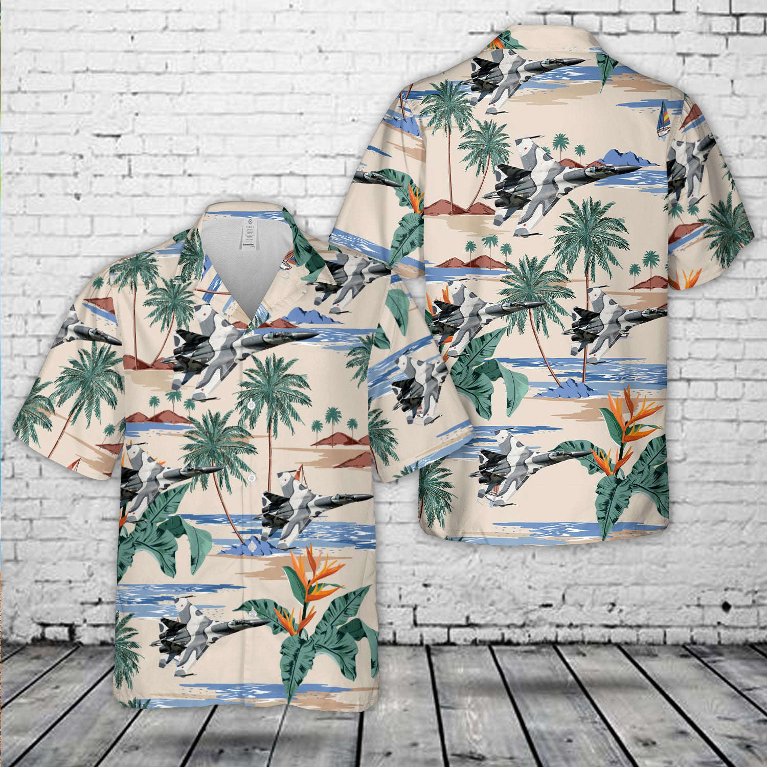 Sukhoi Su-27 Flanker attack fighter Hawaiian Shirt Gift for Men Dad Father Gift for Men Dad Father