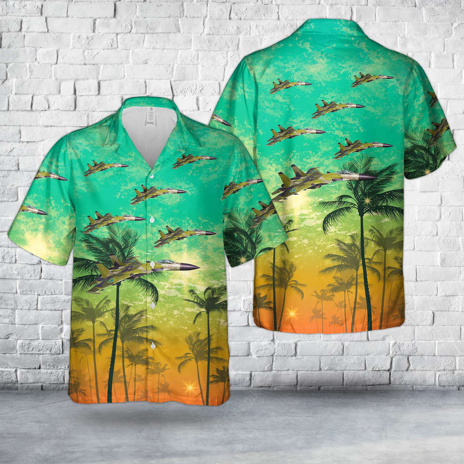 Swedish Air Force J-11A M90 Camo Hawaiian Shirt Gift for Men Dad Father Gift for Men Dad Father