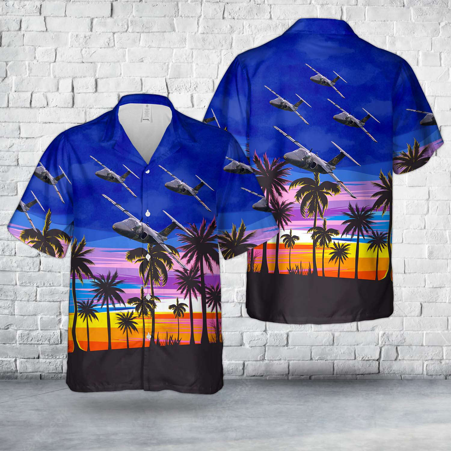 Swedish Air Force Saab Sk60A (105) Hawaiian Shirt Gift for Men Dad Father Gift for Men Dad Father