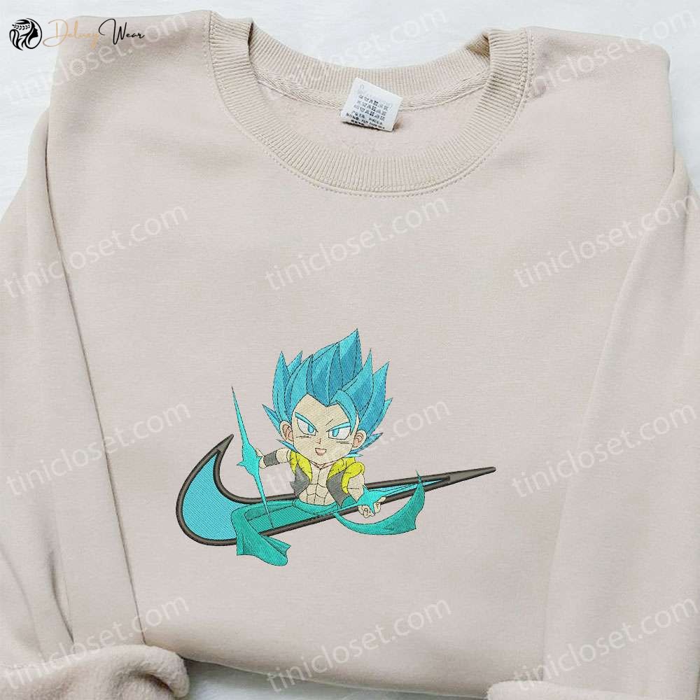 Swoosh Anime x Chibi Gogeta Hoodie: Cool Anime Clothing Perfect Family Gift