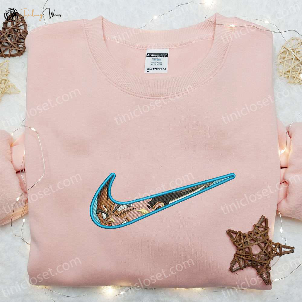 Swoosh Anime x Vegeta Super Saiyan Hoodie: Cool Anime Clothing & Perfect Family Gift!