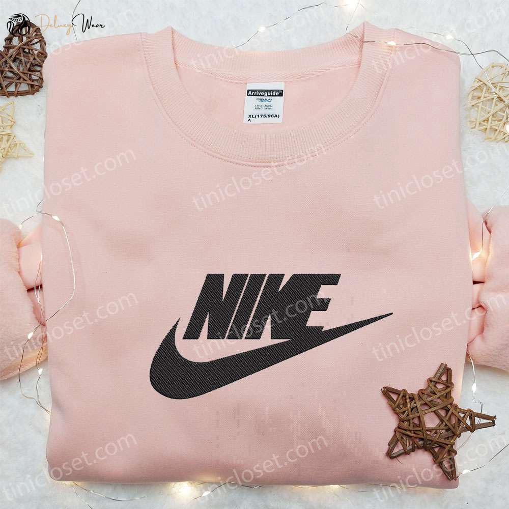 Swoosh Nike Embroidered Sweatshirt: Custom Hoodie for the Best Birthday Gift Ideas