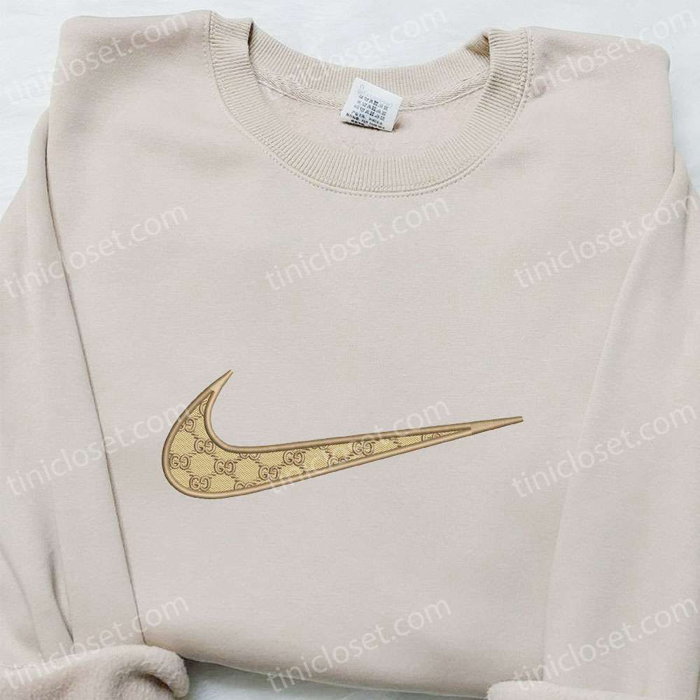Swoosh x Gucci Embroidered Hoodie: Nike Inspired Best Family Gift