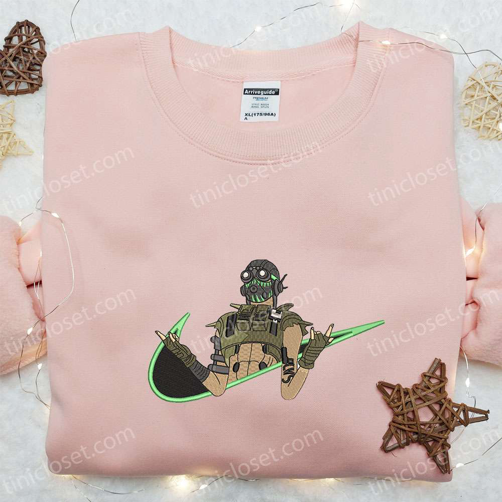 Embroidered Hoodie & Shirts: Swoosh x Octane Apex Legends Nike Inspired