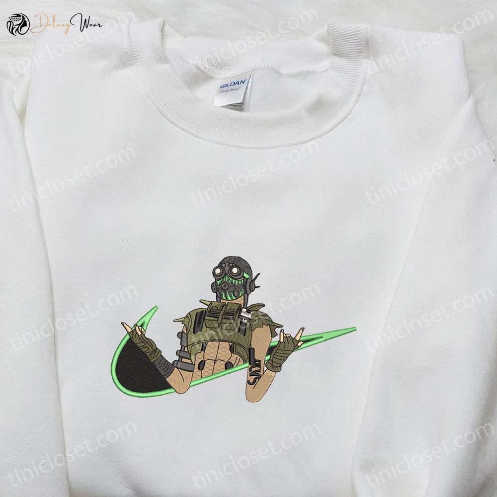 Embroidered Hoodie & Shirts: Swoosh x Octane Apex Legends Nike Inspired