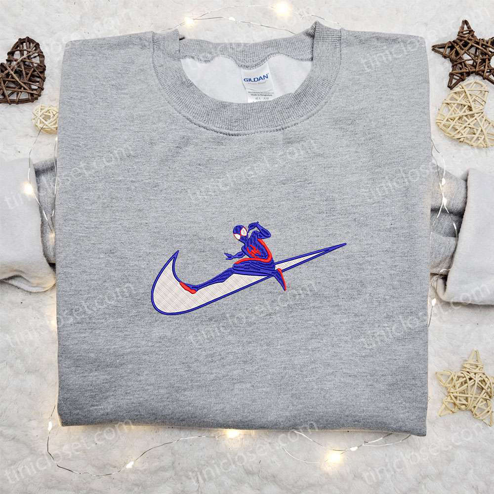 Spider-Man Movie Embroidered Shirt Marvel Comics Hoodie Custom Nike T-shirt