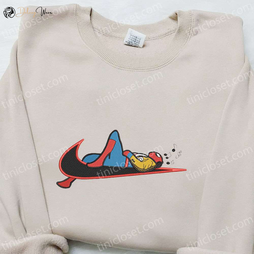 Swoosh x Spider-Man Movie Embroidered Shirt: Marvel Comics T-shirt Perfect Family Gift