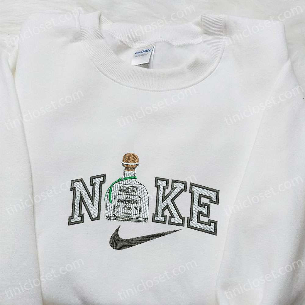 Tequila x Nike Embroidered Shirt: Favorite Drink Custom T-Shirt