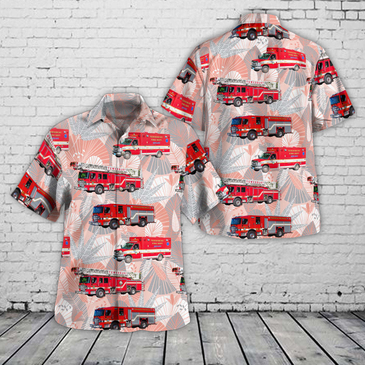 Tewksbury, Massachusetts, Tewksbury Fire Department Hawaiian Shirt Gift for Men Dad Father Gift for Men Dad Father