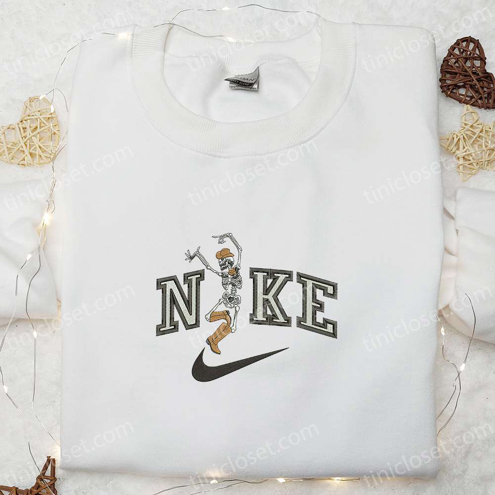 The Skeleton Dance x Nike Embroidered Hoodie & Shirt: Best Halloween Gift Ideas