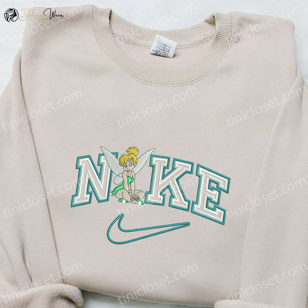 Tinkerbell x Nike Cartoon Embroidered Sweatshirt Disney Characters Hoodie – Best Birthday Gift Ideas