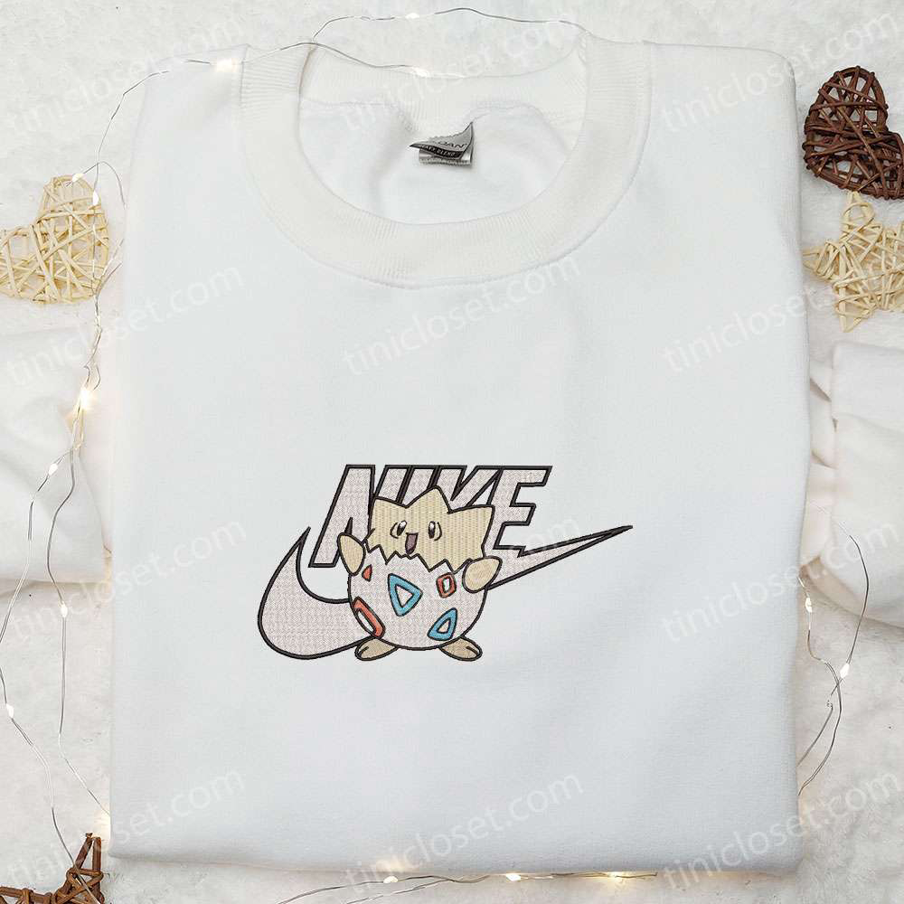 Togepi x Nike Anime Embroidered Sweatshirt: Pokemon Shirt for Family Best Gift Idea