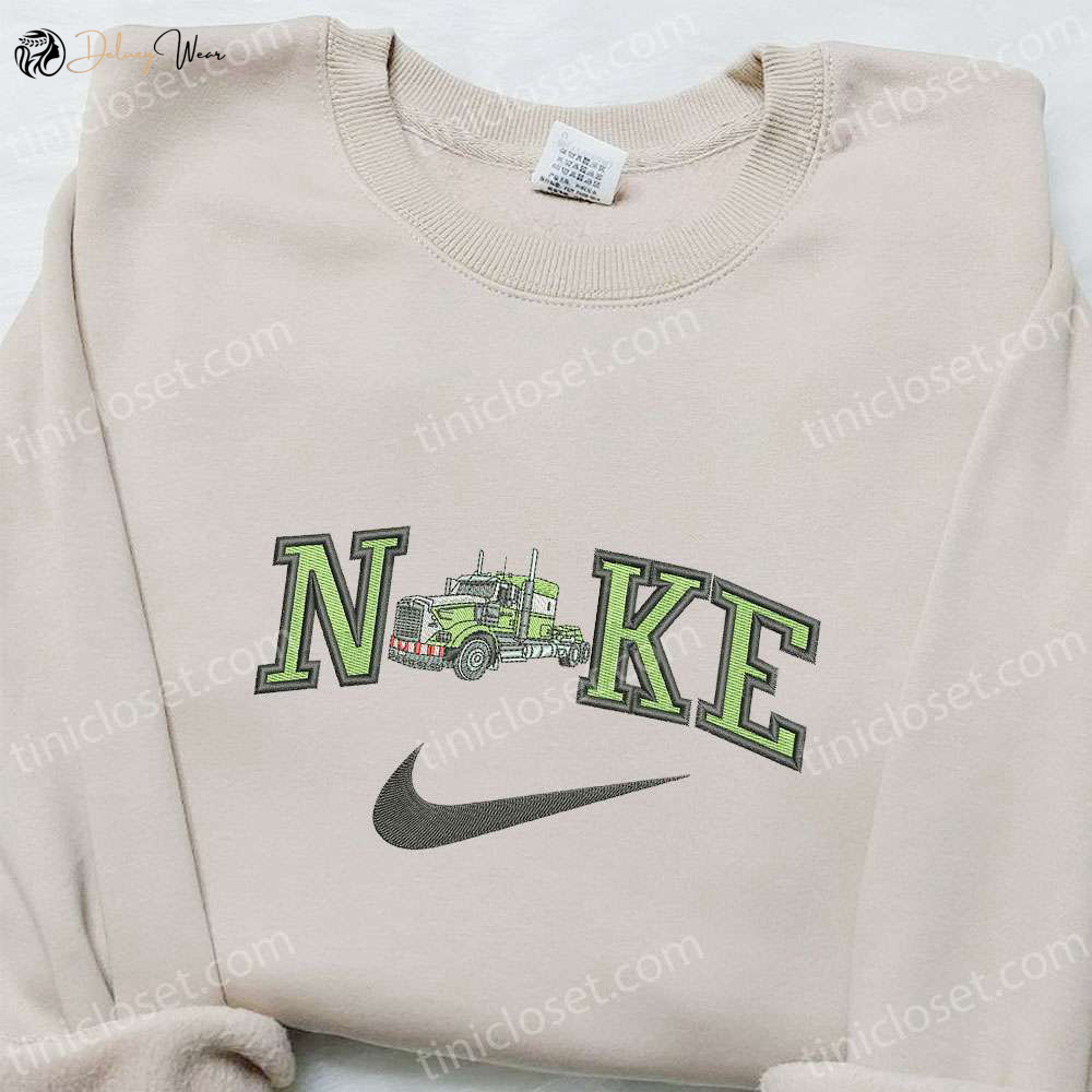 Truck x Nike Embroidered Hoodie: Transportation-inspired Birthday Gift