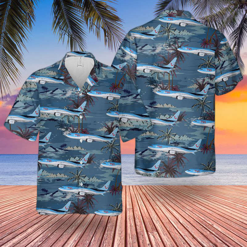 TUI fly Belgium Boeing 737 MAX 8 Hawaiian Shirt Gift for Men Dad Father Gift for Men Dad Father