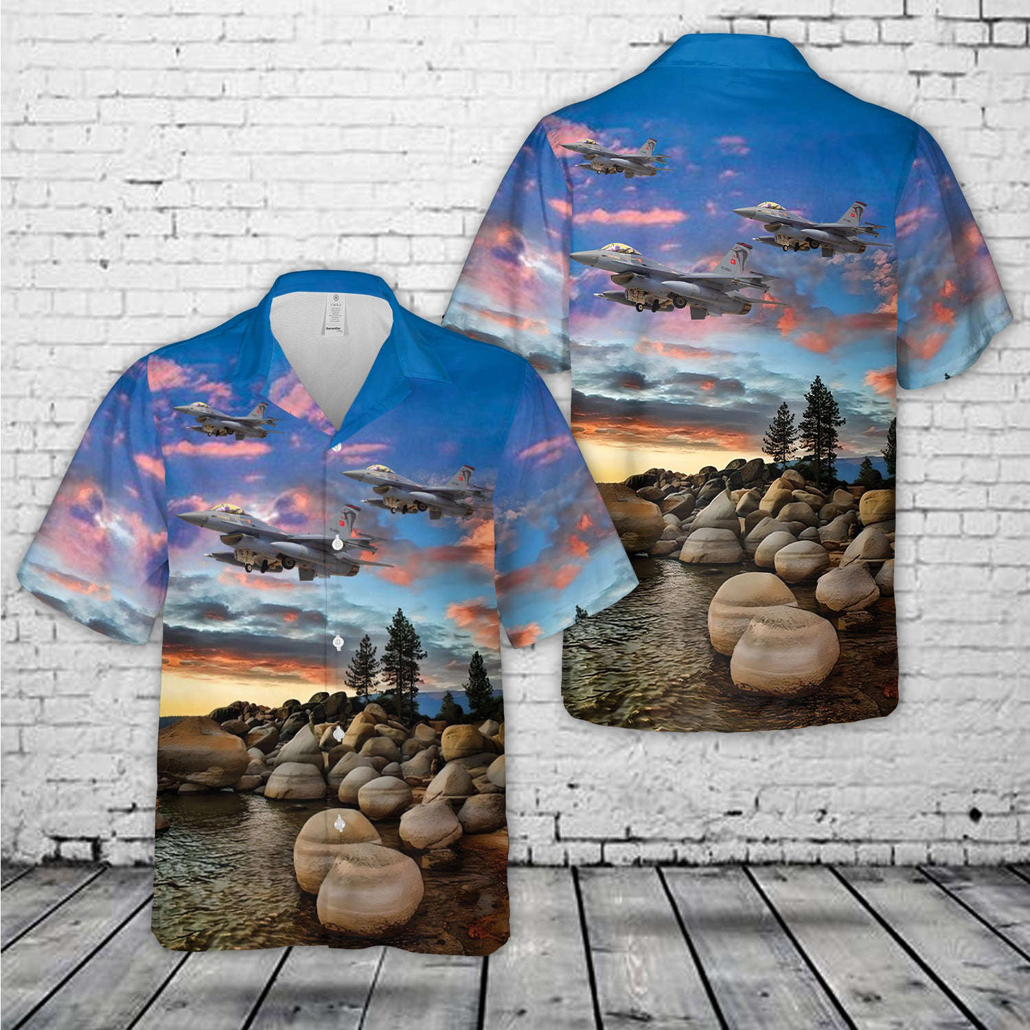 Turkish Air Force Lockheed Martin F-16C Fighting Falcon Hawaiian Shirt Gift for Men Dad Father Gift for Men Dad Father